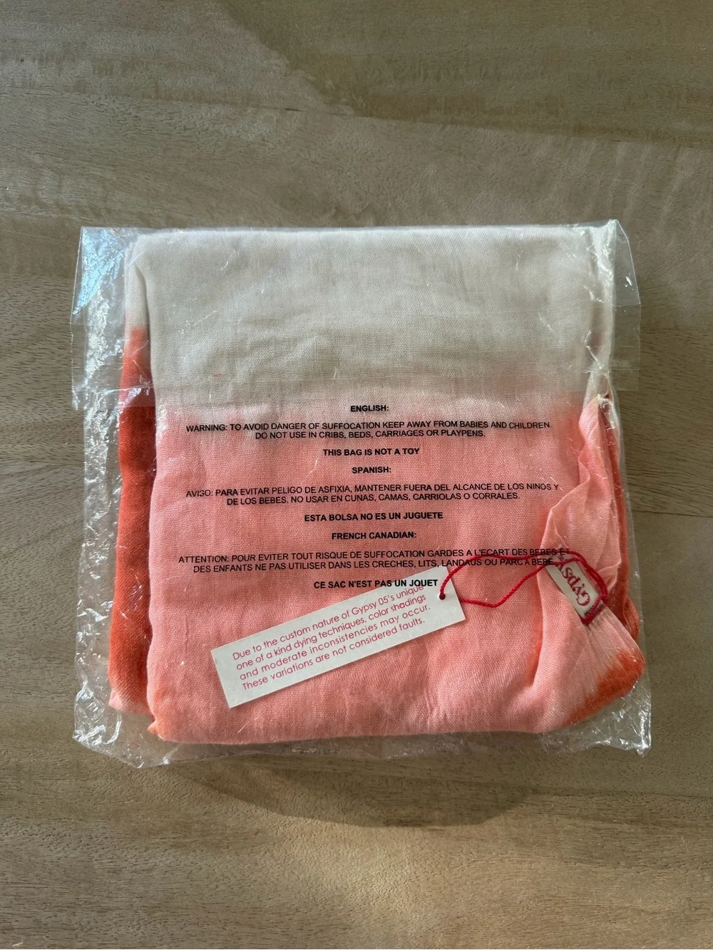 Gypsy 05 Coral and Cream Ombre Wrap
